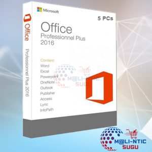Office Professionnel Plus  2016   – 5 PCs