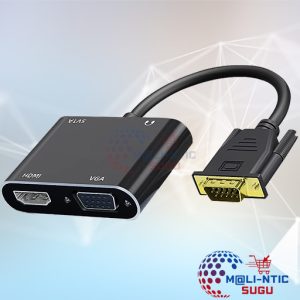 Convertisseur VGA  VGA +  HDMI / HDTV