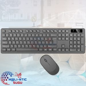 Souris avec Clavier Sans Fil  Modele -8875 - AZERTY   