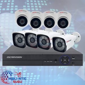 Kit de Vidéosurveillance OSCARVISION  8 Caméras + DVR – Analogique