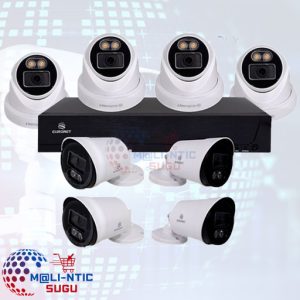 Kit de Vidéosurveillance EURONET  8 Caméras + DVR – Analogique