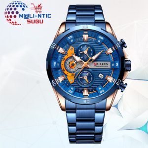 Montre de luxe  CURREN – Bleu   