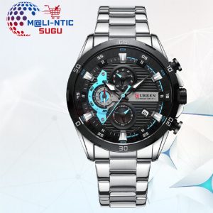 Montre de luxe  CURREN – Gris-Noir   