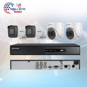 Kit de Vidéosurveillance HIKVISION 4 Caméras + DVR – Analogique